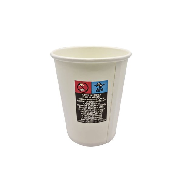 10 Stk. Kaffeebecher Coffee to go Pappbecher Becher 200 ml 8 oz weiß
